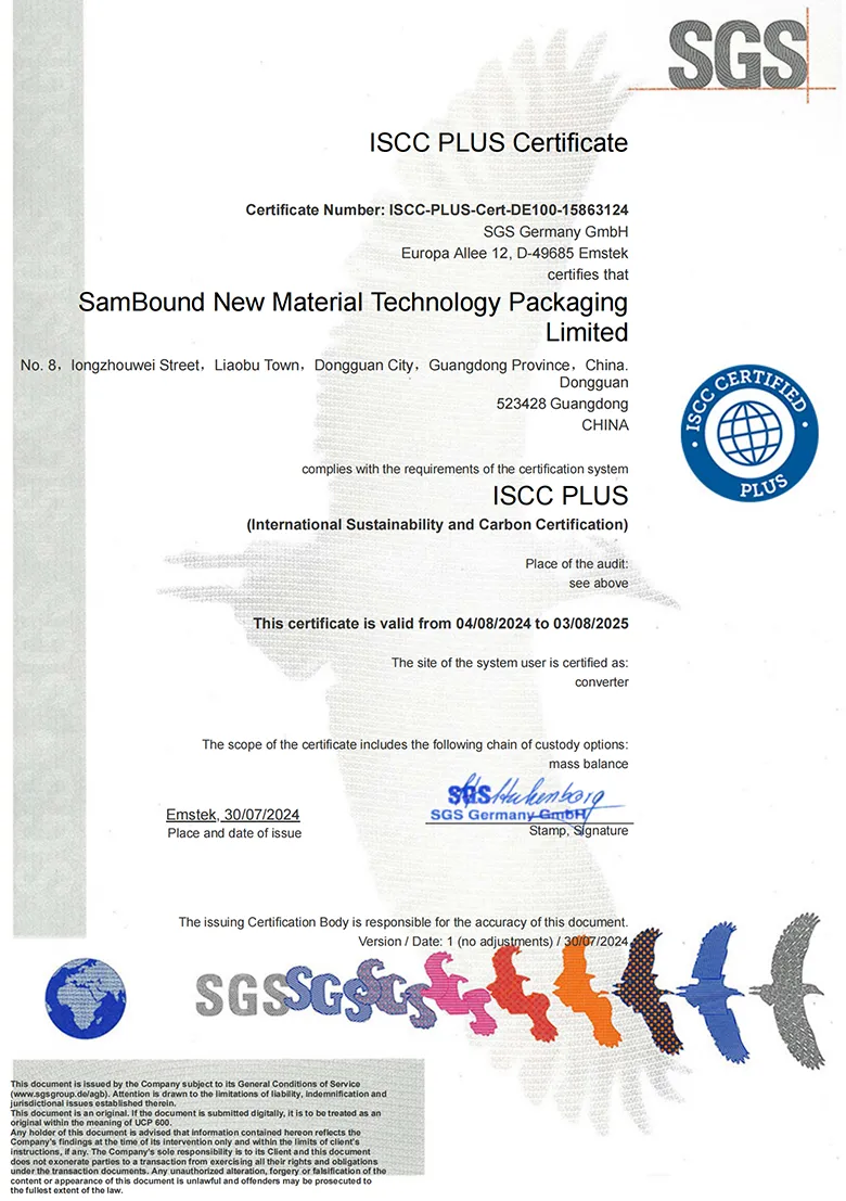 ISCC Certificate Report