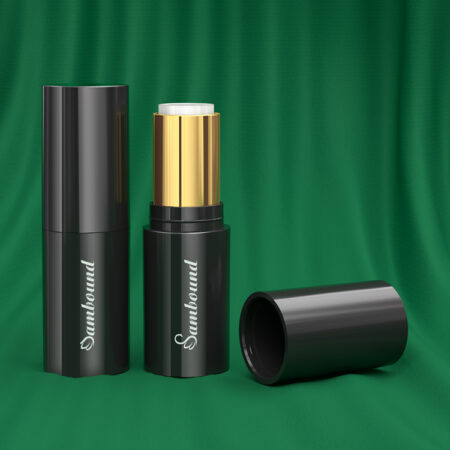 YR1022A Round Lipstick Tube – Classic Black Design