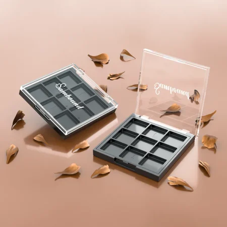 YR3121 Eyeshadow Palette | 9-Color Cosmetic Packaging with Multiple Grid Layouts