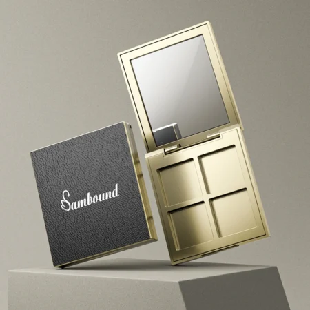 YR3130C Eyeshadow Palette | 4-Color Cosmetic Packaging with Multiple Grid Layouts