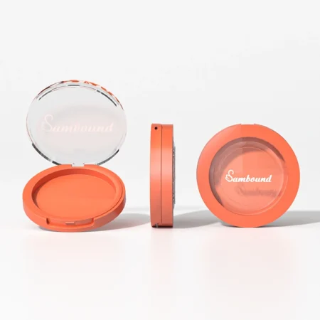 YR8034 Round Compact Powder Case with Transparent Lid