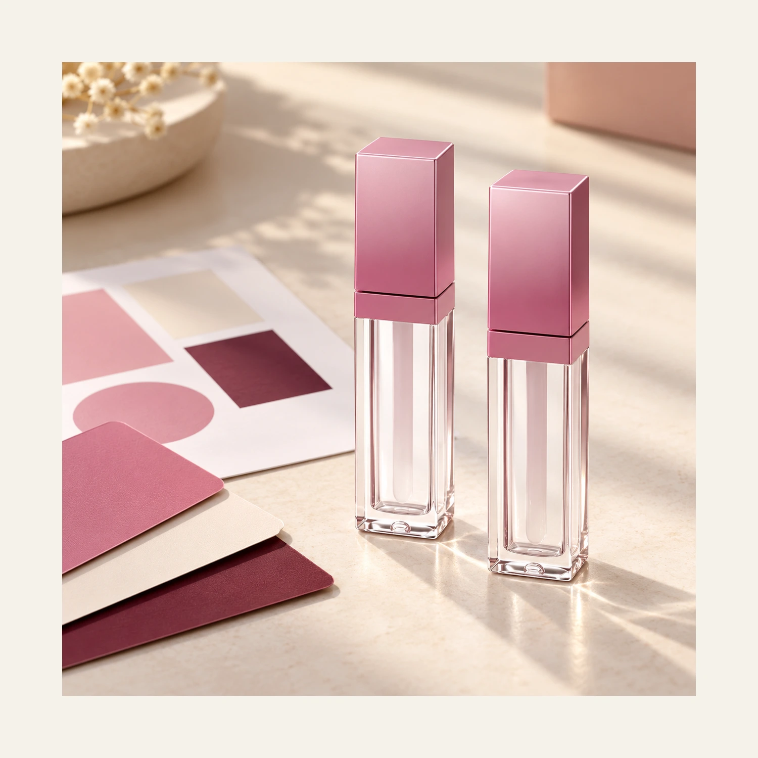 Lip gloss packaging development concept