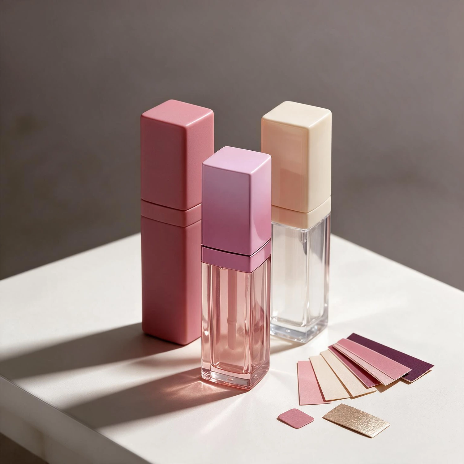 Lip gloss tube color and decoration design options