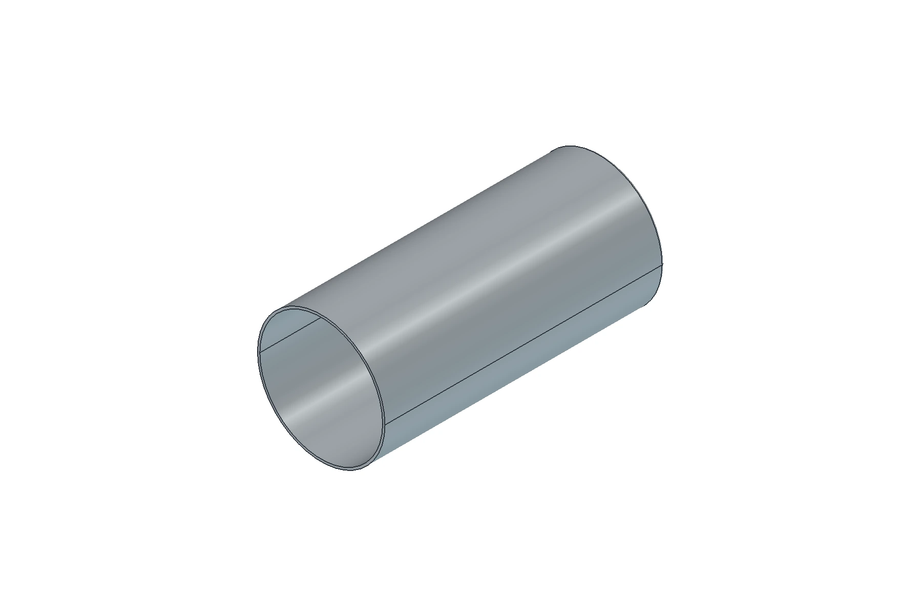 Individual view of the YR1022 lipstick tube outer barrel sleeve