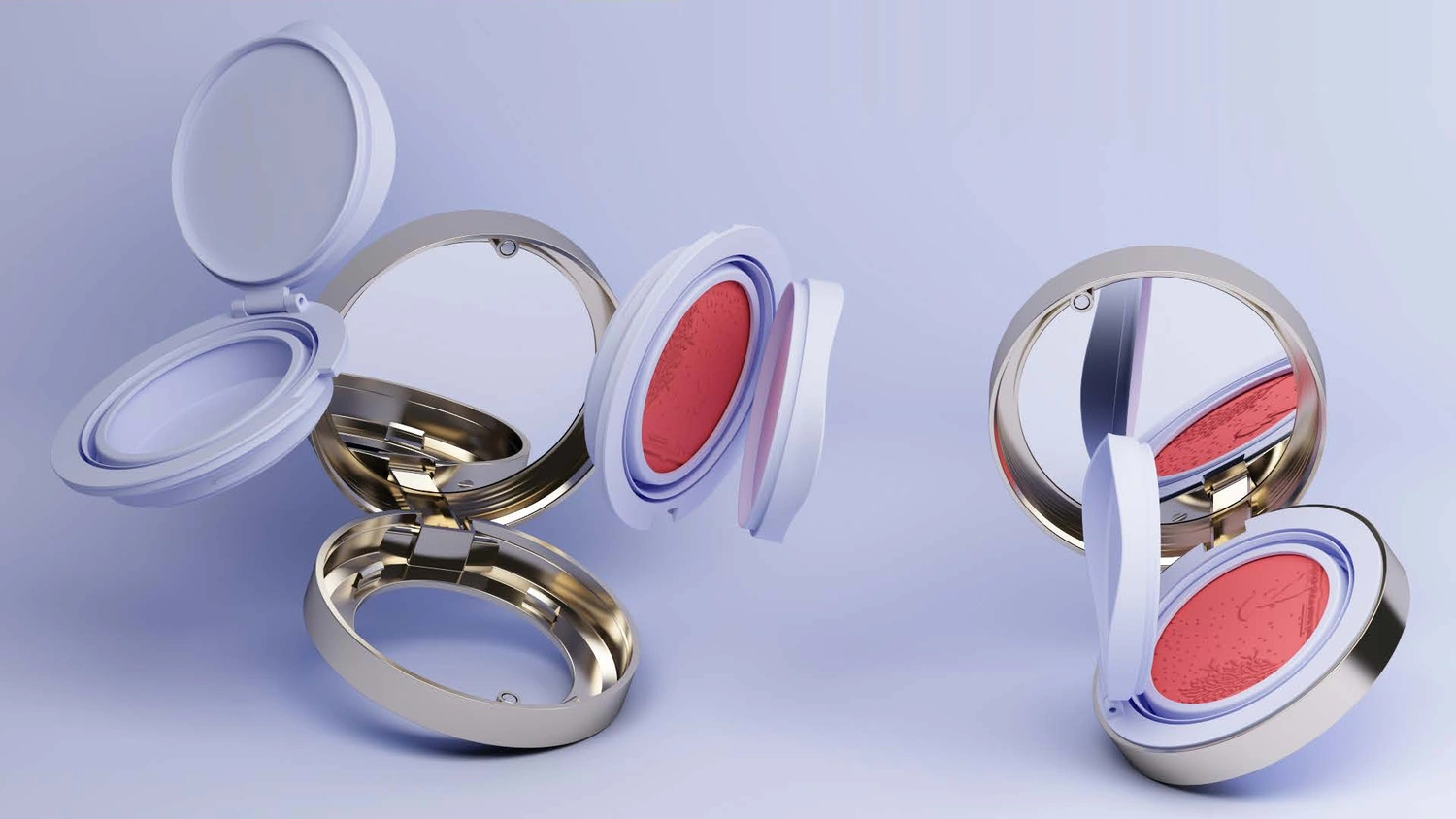 Sambound YR3041 round outer case and detached inner cup with a flip cap