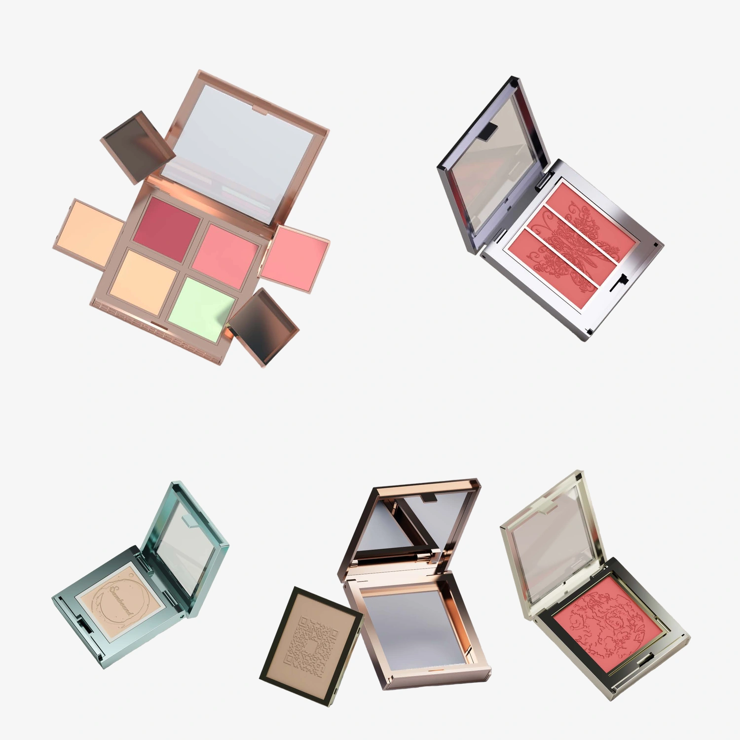 Five refillable eyeshadow case designs from Sambound
