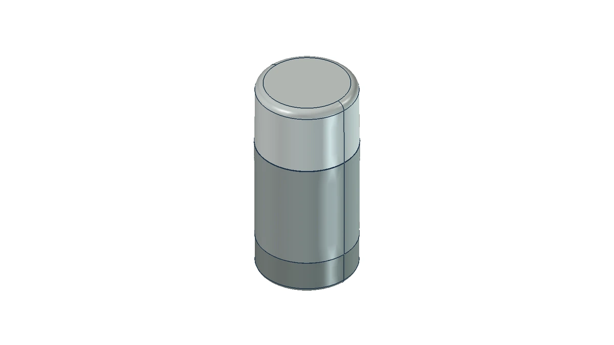 Exterior of a twist-up deodorant stick tube